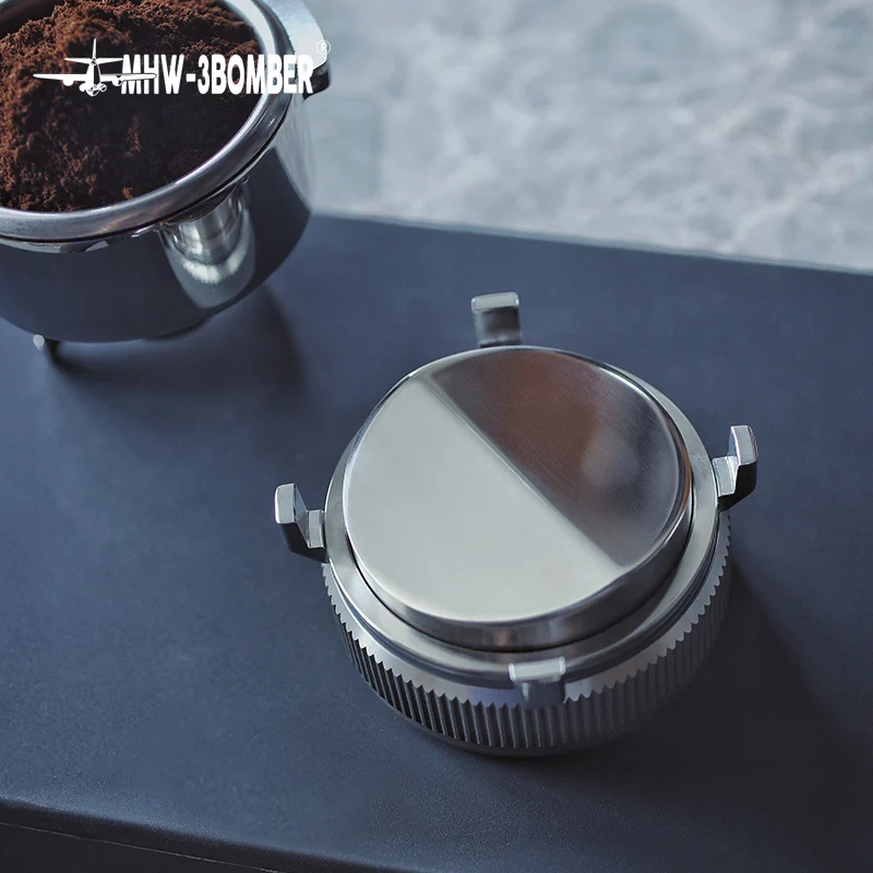 US $83.20 New 585mm Coffee Espresso T er 304 Stainless Steel One Angled Slopes Base Powder Hammer Distribution Accessories