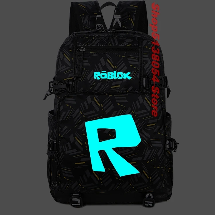 

Robloxer game bag Student School bag Canvas Luminous Bagpack Men Backpack Teenagers Schoolbags Canvas Men Backpack