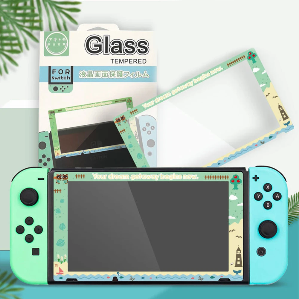 9HHDTemperedGlassFilmForNintendoSwitchAnimalCrossing