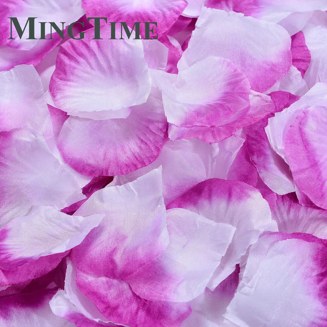 100pcs Colorful Silk Rose Petals - Romantic Table Confetti