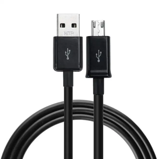 V8 1 м стандартный интерфейс USB микро кабель для передачи данных для samsung Galaxy s7 Edge - Цвет: Черный