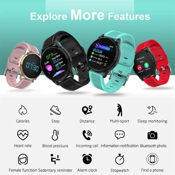 

40# Mk07 Waterproof Smart Watch Sport Fitness Smart Bracelet Traker Heart Rate Monitor Sleep Smartwatch For Android For Ios