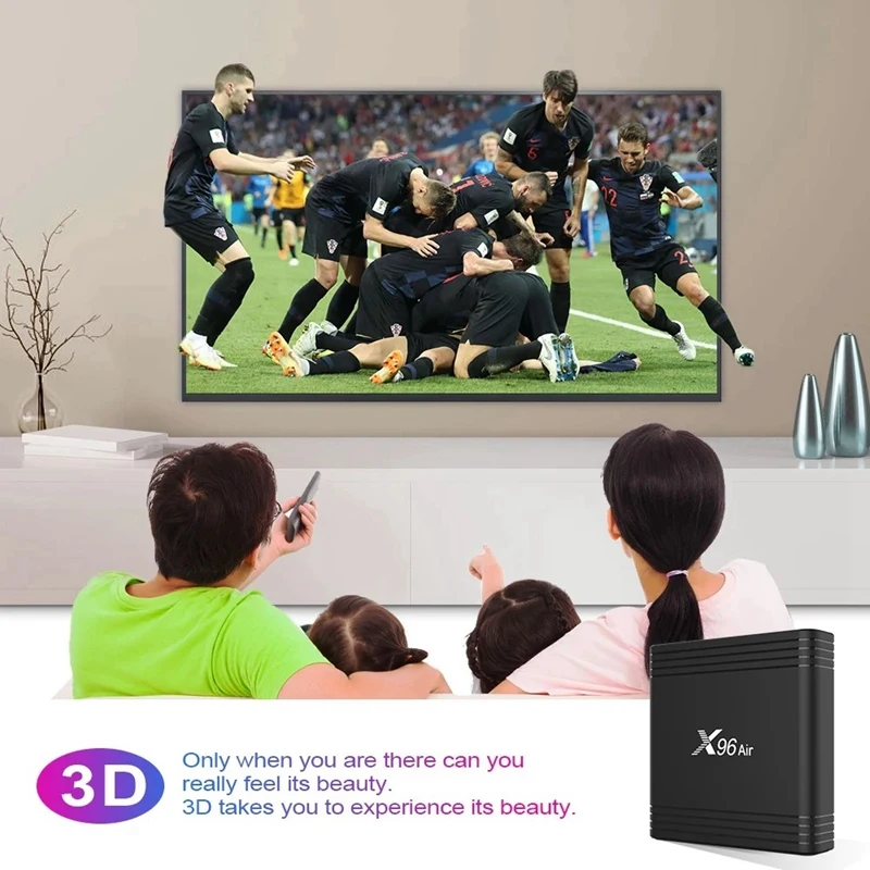 X96 Air Smart tv Box Android 9,0 8K декодирование видео Amlogic S905X3 2 ГБ/16 ГБ UHD 4K медиаплеер 2,4G WiFi BT4.0 100M LAN