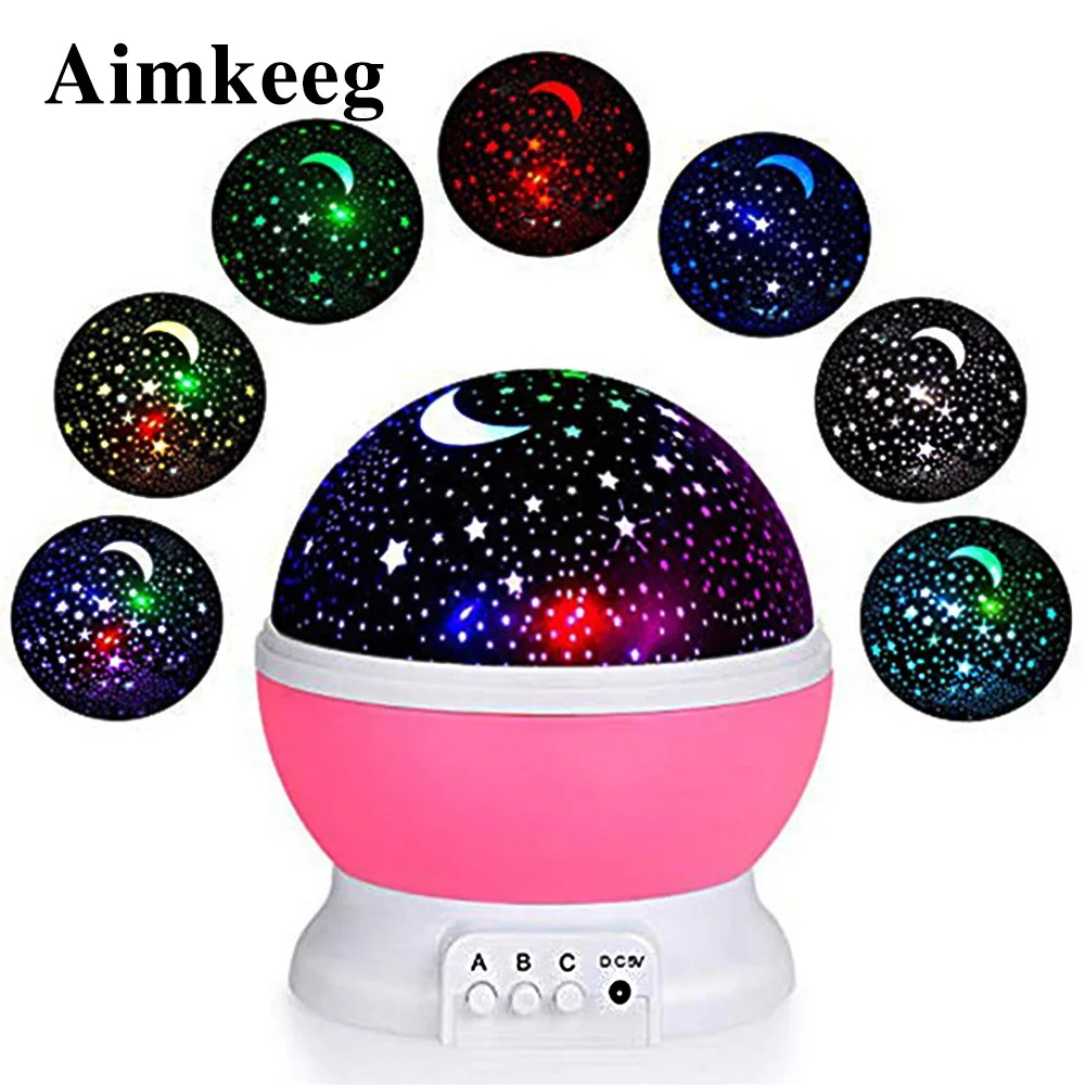 Светодиодный ночник RGB Звездный проектор лампа USB лусветильник льник светильник