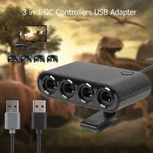 4 port GC kontrolörleri USB adaptörü için Fit nintendo anahtarı Wiiu/PC konsolu