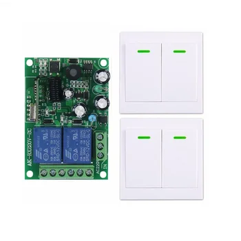 

Household AC110V 220V 2CH Wireless Remote Control Switch 1 receiver + 2 transmitter wireless wall switch