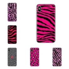 Para Xiaomi mi 4 mi 5 mi 5S mi 6 mi A1 A2 5X 6X 8 9 Lite SE Pro mi Max MIX 2 3 2S negro y rosa leopardo arte Collage funda de teléfono