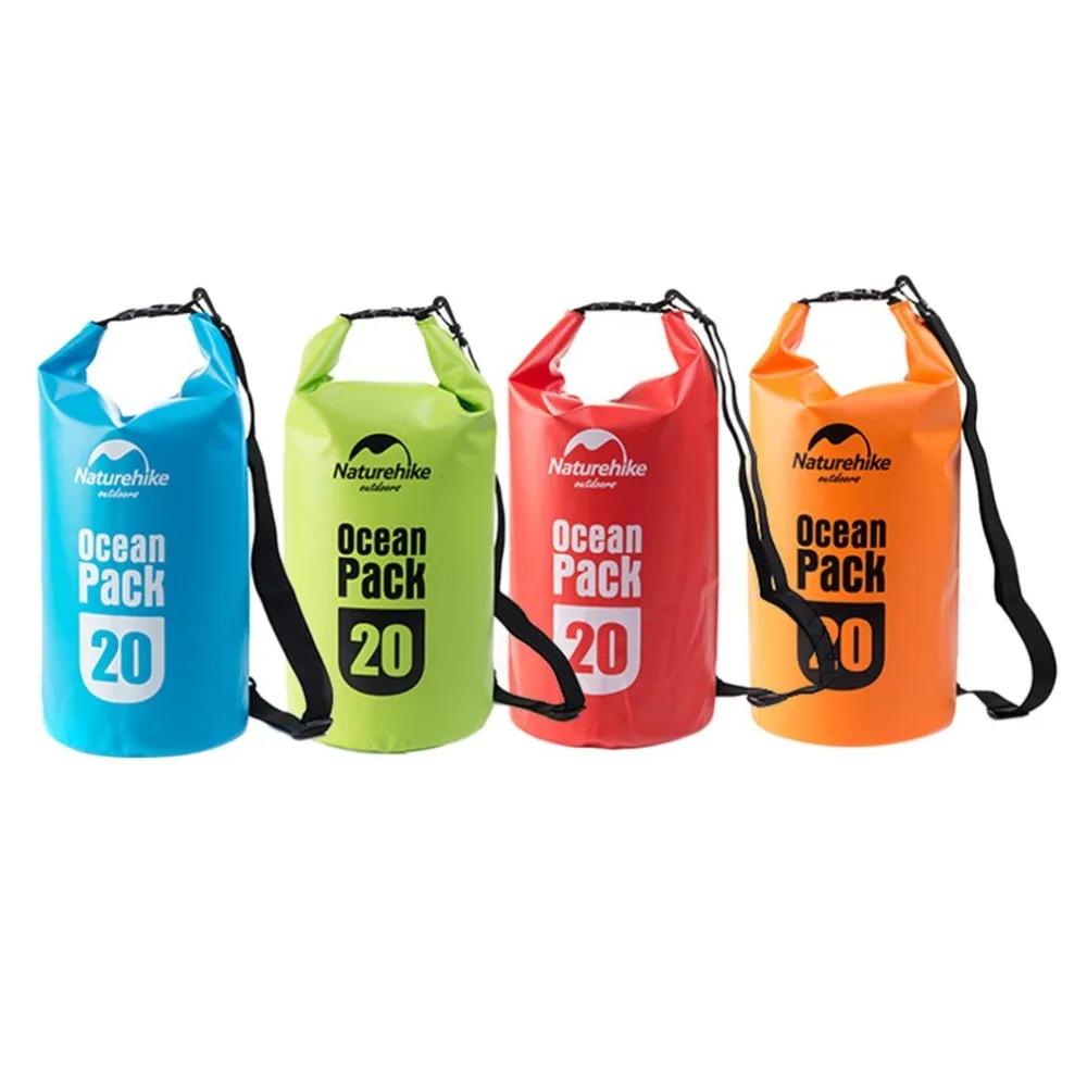 Naturehike Водонепроницаемый сухой мешок 5L 10L 20L Открытый Дайвинг складная сумка для хранения пляжная сумка для плавания рафтинг речной океан