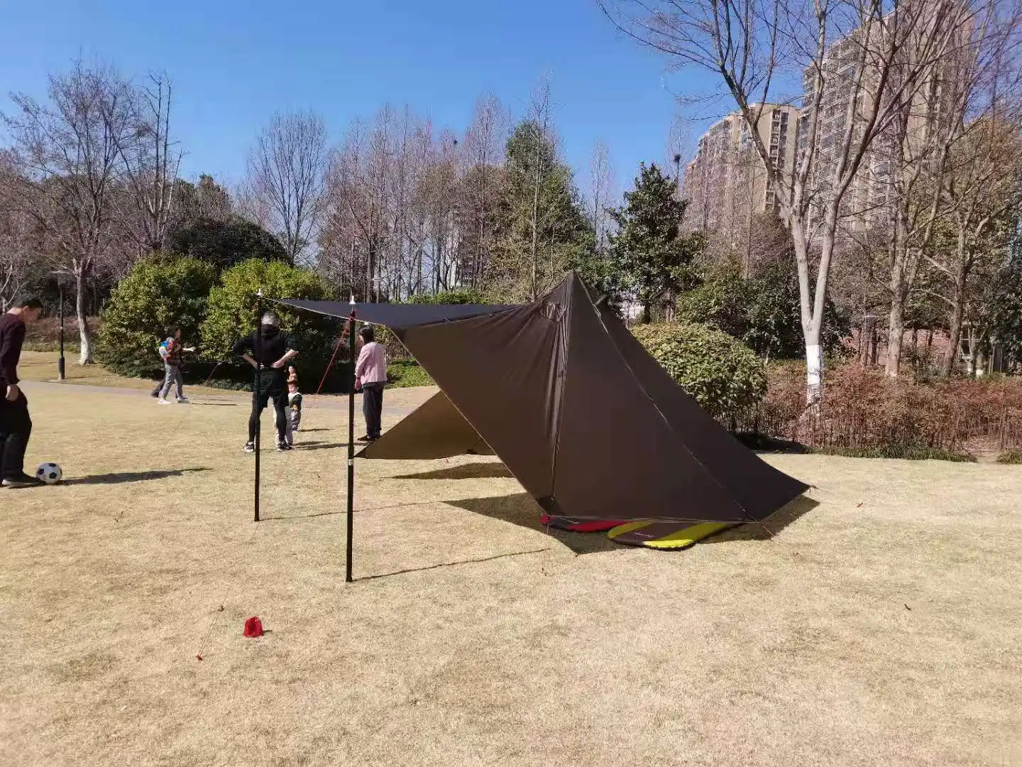 Smokey Hut Ultralight Hot Tent,3 ~ 4 Persoon Tent, 15D Nylon Gecoat  Silicium Doek, Wit, zwart, Bruin Kleur - AliExpress