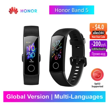 

Huawei HONOR Band 5 Global Version Waterproof Multi Language fitness tracker Heart Rate SpO2 Blood Monitor Huawei Wristband