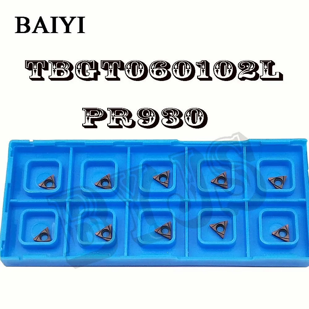 10 шт. TBGT060102L PR930 TBGT060104L PR930 твердосплавные вставки TBGT060102L TBGT060104L токарный станок с ЧПУ для резки токарных инструментов