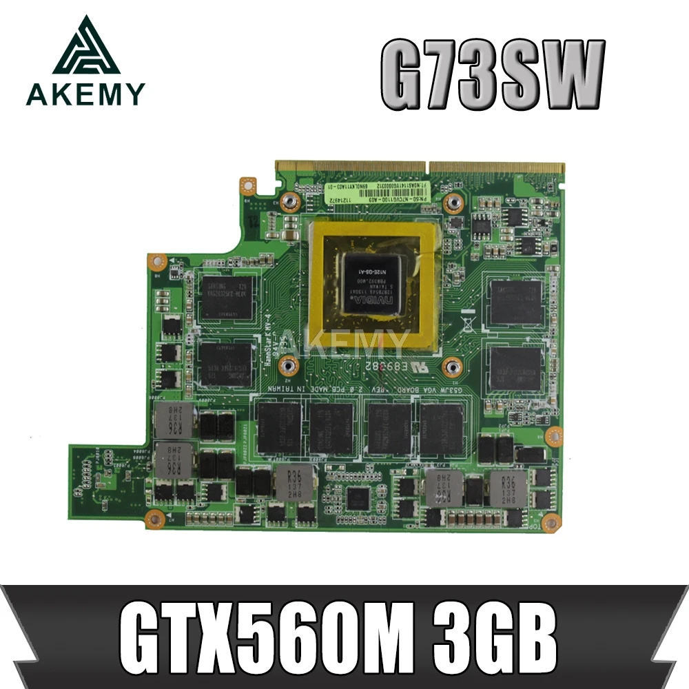 1 шт. Mxmiii VGA Видеокарта GTX 560m GTX560M карта для For Asus G73SW G73JW G53SW G53SX G53JW VX7 3GB | Компьютеры и