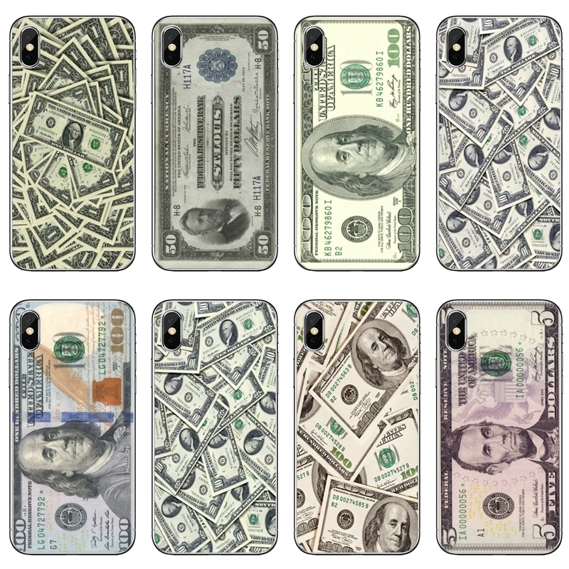 

For iPhone 11 pro XR X XS Max 8 7 6s plus SE 5s 5c iPod Touch 5 6 cover case Money Dollars Bill Cash Ben Franklin