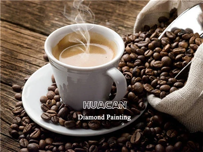 HUACAN полная площадь Алмазный Алмазная вышивка кофе алмазная мозаика 5д пейзаж декор для дома - Цвет: FA1-6429