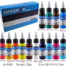 14 видов татуировки цветной набор краски легко цвет 30 мл Профессиональный инструмент для татуировки красоты