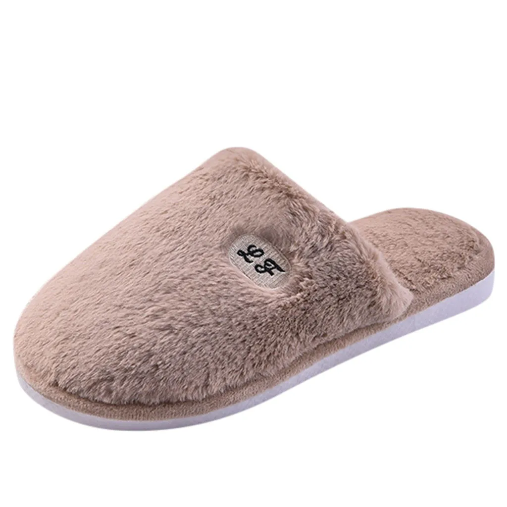 

SAGACE Men's Slippers 2019 Couples Solid Colors Warm Non-slip Floor Home Slippers for men Soft Indoor Shoes Bedroom Slippers men
