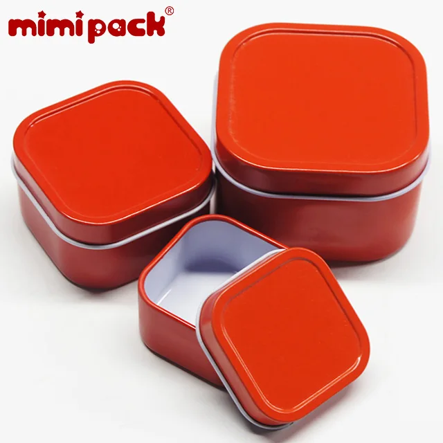 Mimipack 24 шт. пищевой украшенный органайзер для хранения мелочей квадратный пустой подарок на свадьбу жестяные банки