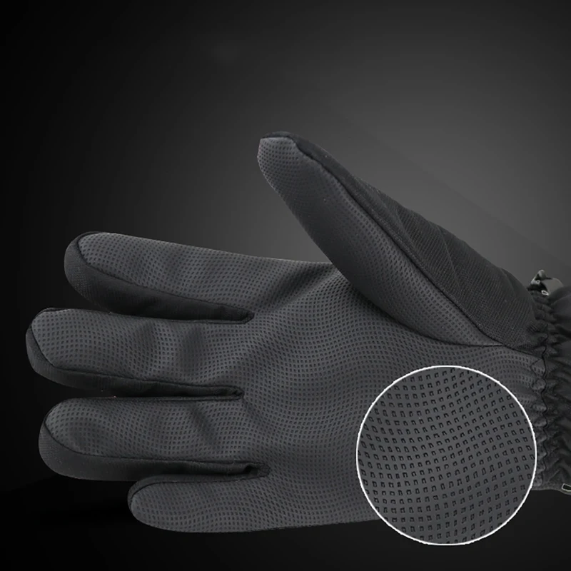 Водонепроницаемые противоскользящие теплые зимние перчатки для мужчин, перчатки для катания на лыжах, толстые уличные зимние спортивные перчатки