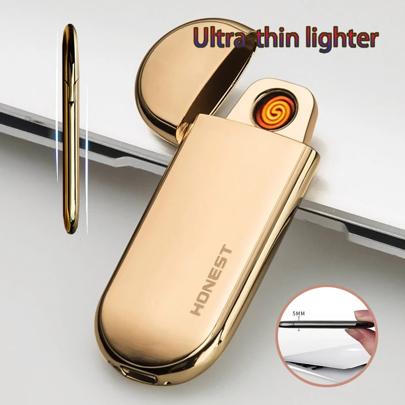 Встряхните для воспламенения USB Электронная зажигалка ультратонкие Плазменные Зажигалки Курительные инструменты ветрозащитные перезаряжаемые двойные Плазменные дуги