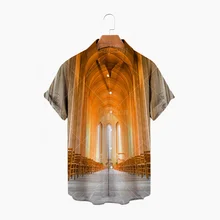 

New Hawaiian Shirt Men's 3D Printed Short Sleeve Shirt 2022 Lapel Single Button Shirt Fashion Casual Beach Top