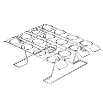 

16 Holes Folding Ice Cream Display Rack Cone Stand Holder Vegetable Roll Holder Stand For Wedding Party Buffet Display Kitchen T