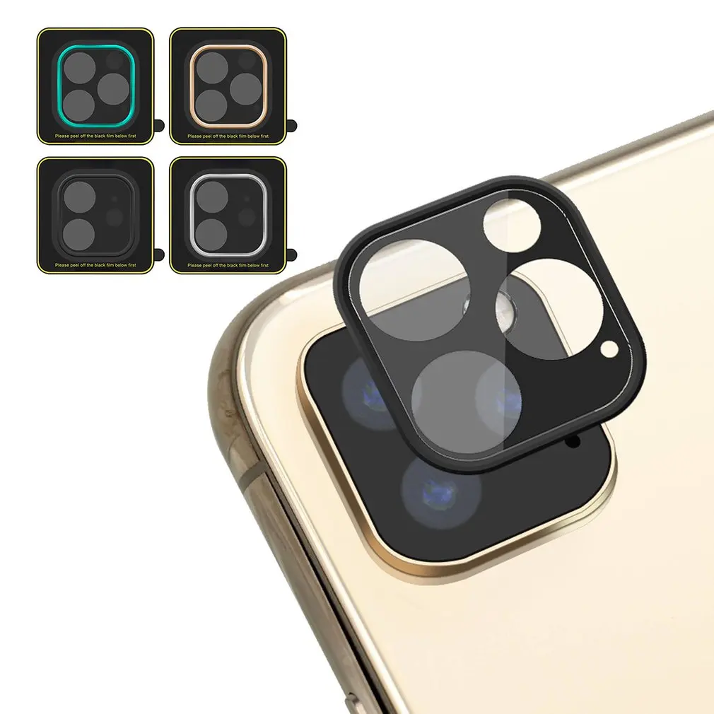 Чехол для задней камеры с полным покрытием для IPhone 11 Pro, чехол из титанового сплава с закаленным стеклом, защита для задней камеры