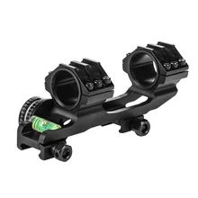 Один кусок прицела 30 мм/1 дюймов двойные кольца пузырьковый уровень угол Адаптер Пикатинни оптический прицел крепления аксессуары