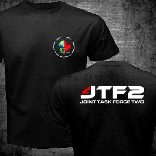Канада Элитная спецназ JTF2 Joint Task Force 2 логотип Футболка мужские хлопковые футболки Евро Размер 4XL 5XL