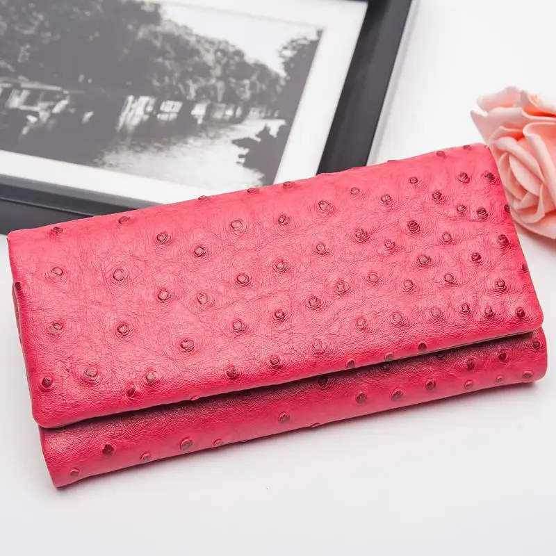 Модный кошелек длинный Дамский кошелек сумочка - Цвет: rose Red