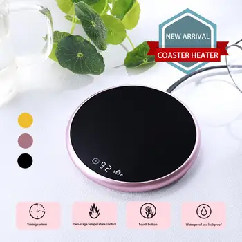 

220v Ultra-thin Heating Coaster Coffee Milk Thermostatic Coaster Waterproof Insulation Base Smart Touch Heating Thermostat Coast