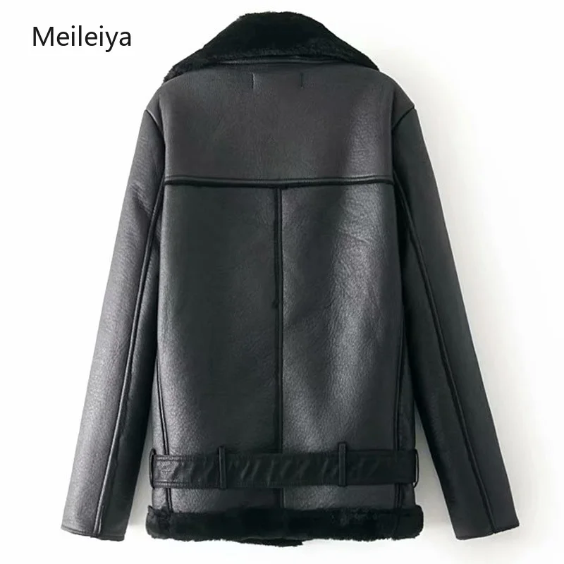 bombervetjacket теплая зимняя мотоциклетная бархатная куртка женская короткая куртка с отворотами мех Толстая Корейская версия плюс