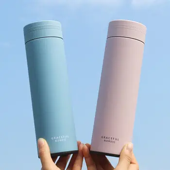 

Simple Business Solid Color Stainless Steel Thermos Leak-proof Sealed Outdoor Portable Large Capacity Vacuum Flask for Men Women