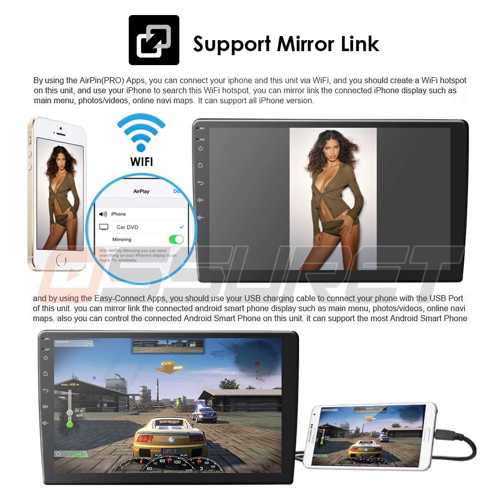 1G+ 16G Android 9,0 4G Автомагнитола для " Универсальный сменный автомобильный dvd-плеер gps navi 2 din автомобильный аксессуар