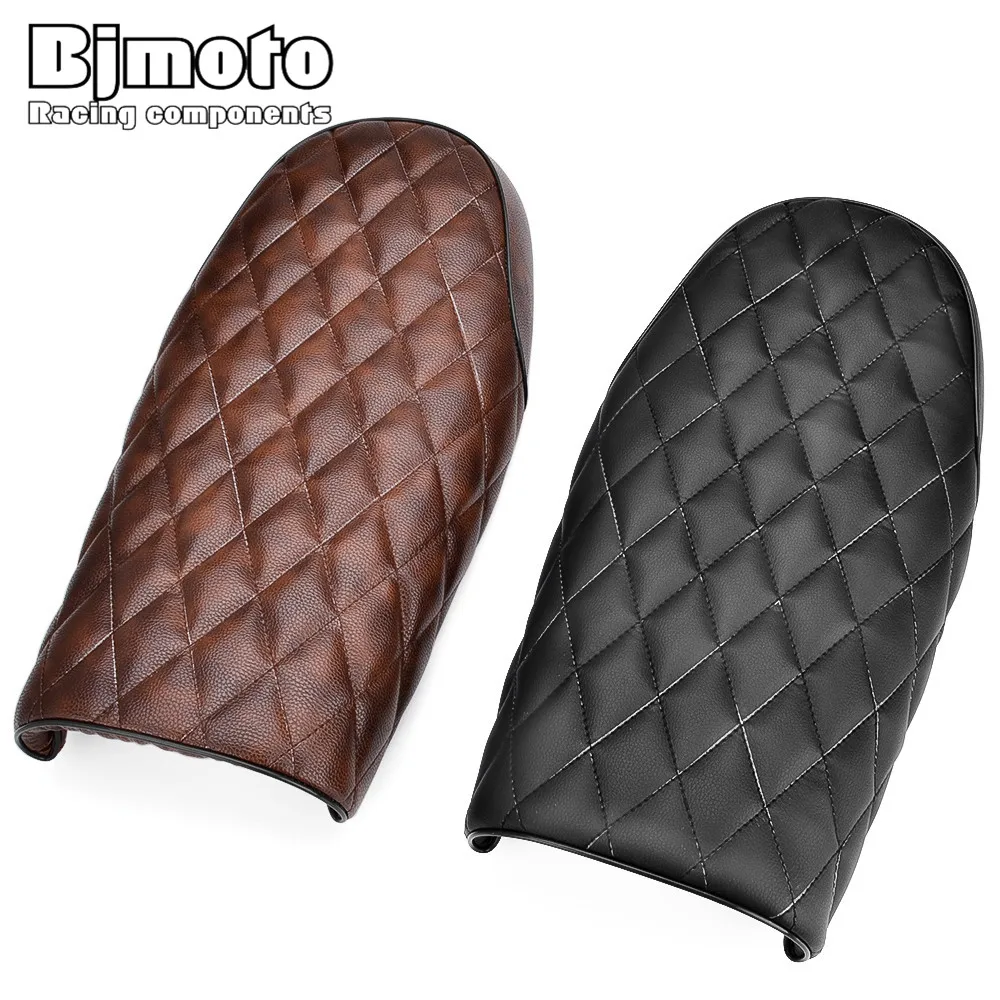 Мотоциклетная черная винтажная подушка на сиденье BJMOTO для Yamaha Honda Kawasaki Cafe Racer|cushion