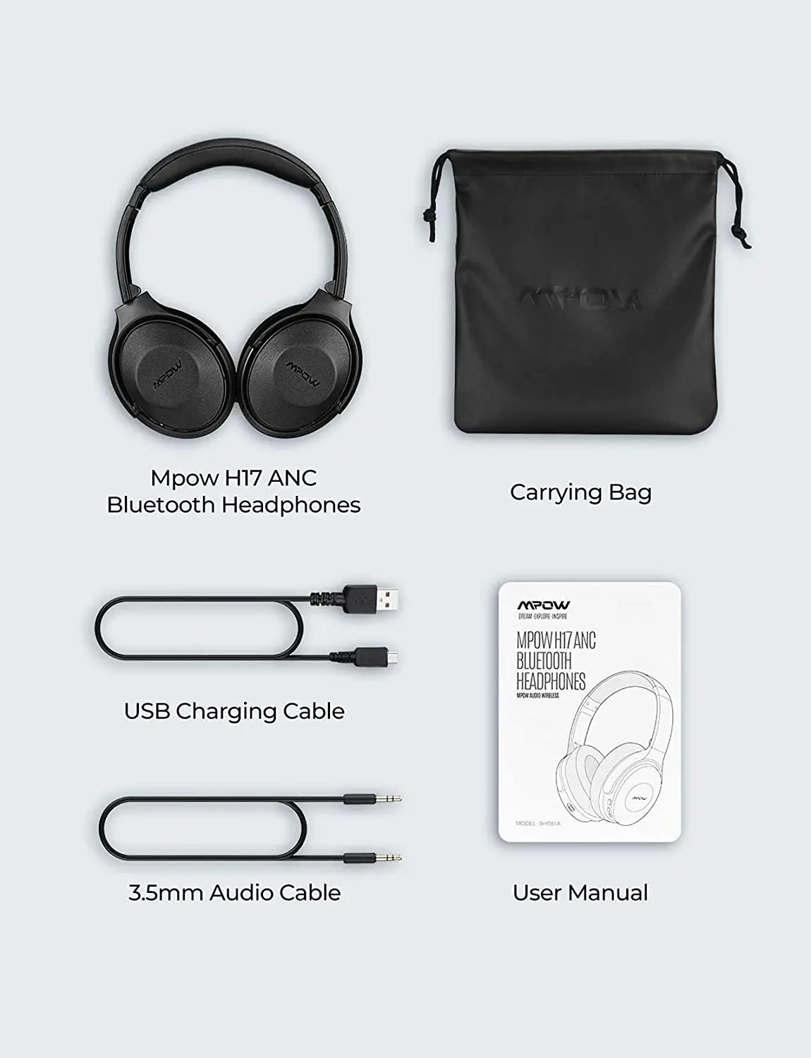 Mpow H17 Active Noise Cancelling 