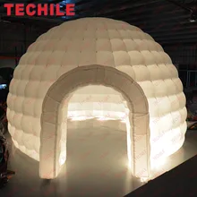 RGB led надувной igloo купол палатка для дисплея