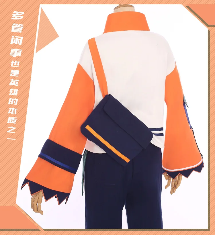 Boku no Hero Academy Bakugou кацуки, повседневная одежда, костюм для косплея, костюм на Хэллоуин, Униформа, пальто+ рубашка+ штаны+ сумка+ значок, S-XL