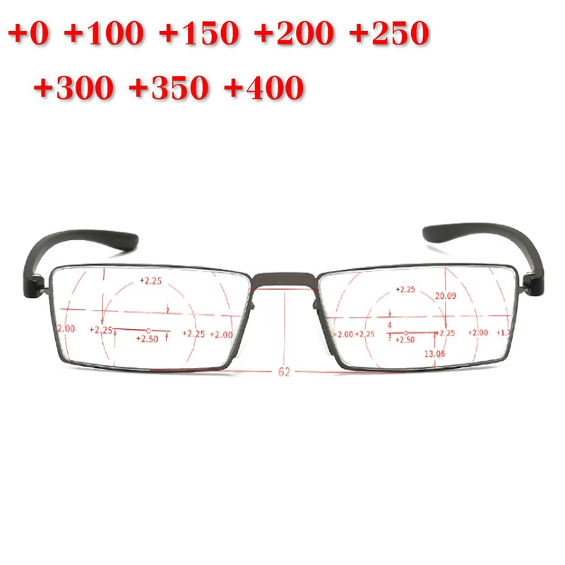 Вращающийся прогрессивный мульти-фокус очки для чтения мужские синий светильник блокирующие очки двойной светильник прогрессивный Регулируемый FML