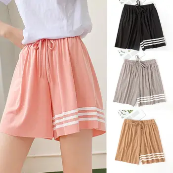 買取 夏ショーツ女性ファッション女性弾性ウエストショートパンツガールカジュアルルーズショートパンツカーキグレーホームショーツ女性 M-XL