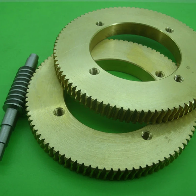 

Stainless Steel Worm Tin Bronze Worm Gear Wear 1:90 Reduction Ratio Large Reduction Ratio Gear