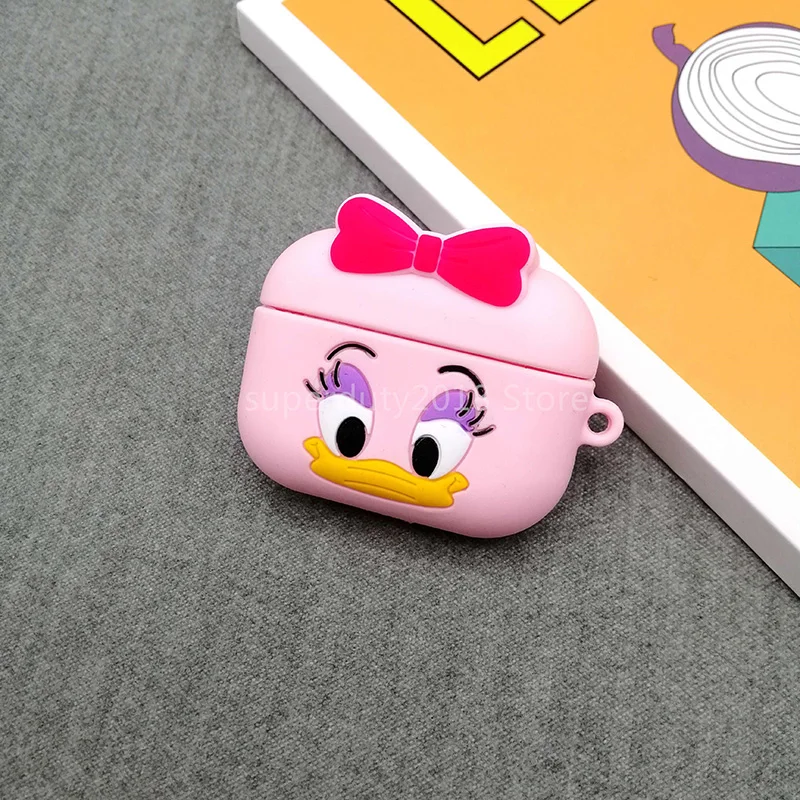 Femaledonaldduck Милый чехол для Airpods Pro, беспроводной чехол для apple airpods Pro 3, чехол для Air Pods pro, силиконовый чехол для наушников, защитный чехол - Цвет: Femaledonaldduck