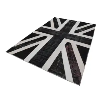 

203x300 Cm Uk Handmade Flag Patchwork Rug-7x10 Ft