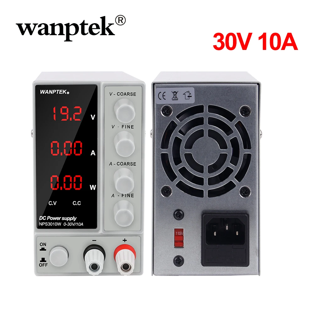 

Wanptek DC Lab Regulated Adjustable Power Supply Lab 30V 10A 5A Switching Power Source Voltage Regulator Stabilizers 30 V DIY