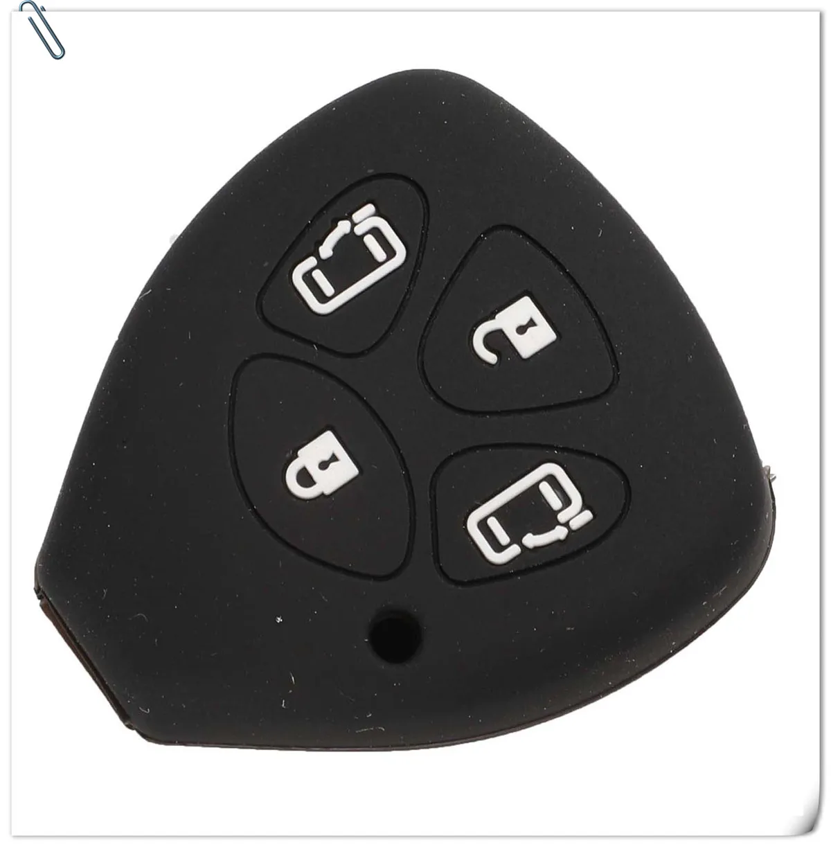 Jingyuqin 30 шт. силиконовый чехол для ключей от машины крышка FOB для Toyota Yaris Prado Tarago Camry Corolla RAV4 REIZ Crown Avalon Venza
