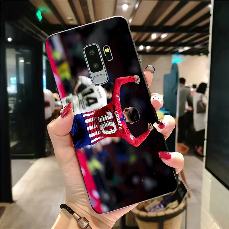 A2009 Чехол для телефона Correa для samsung Galaxy S10 S8 S9 Edge DIY черный мягкий ТПУ Атлетико Мадрид FC для A7 A9 C10 C9 J7 Note 9 S8 S10E - Цвет: A2009