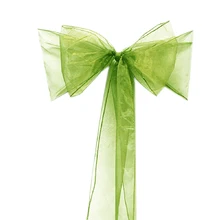 Вечерние чехлы для стульев, 18 см* 275 см, Тюлевое кресло DIY, рулон рулона, рулон из органзы