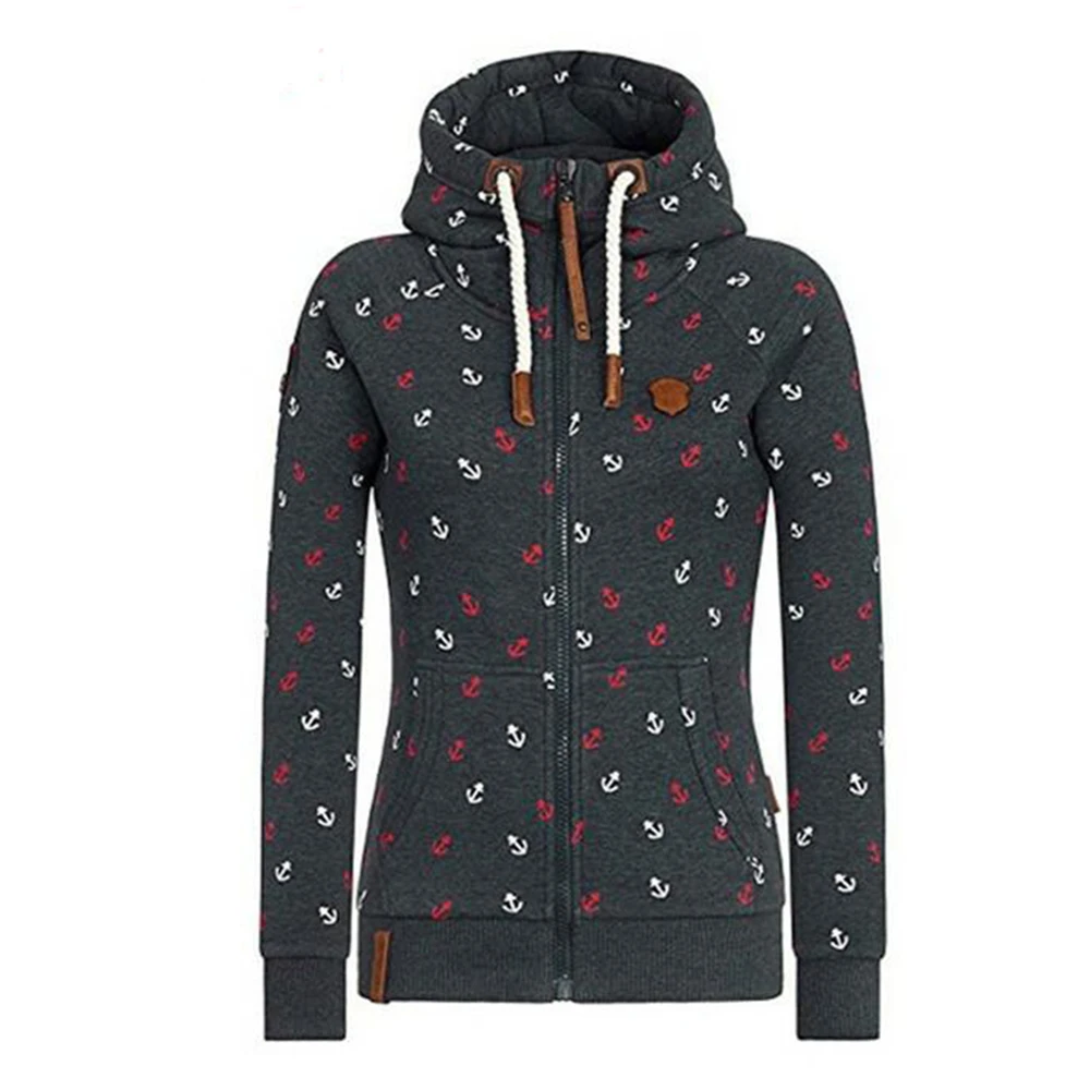 

Sweatshirt Women Autumn And Winter Plus Velvet Thick Coat Zipper Womens Jumper Soft Hooded Sweater Pull Femme Hiver Black Tops