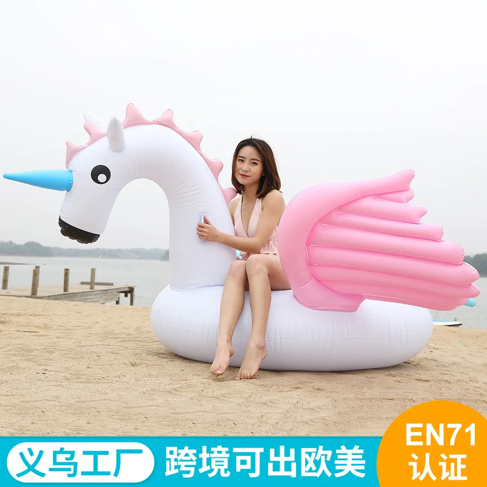 

Yiwu Factory Environmentally Friendly PVC Water Riding Adult Swimming Pool Inflatable Candy Pegasus Riding Wholesale Customizabl