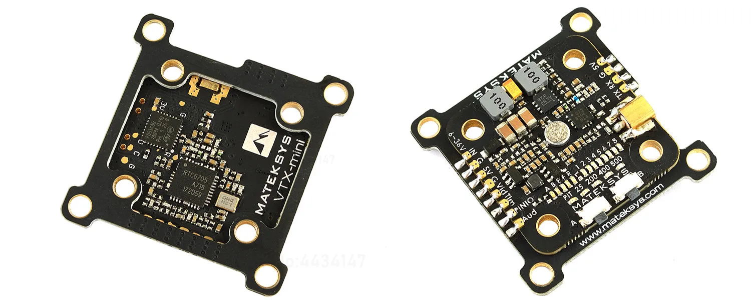 Matek Системы Mateksys VTX-MINI VTX мини 5,8G 40CH Pit/25/200/400/800 МВт FPV видеопередатчик VTX для небольшой гоночный Дрон с видом от первого лица