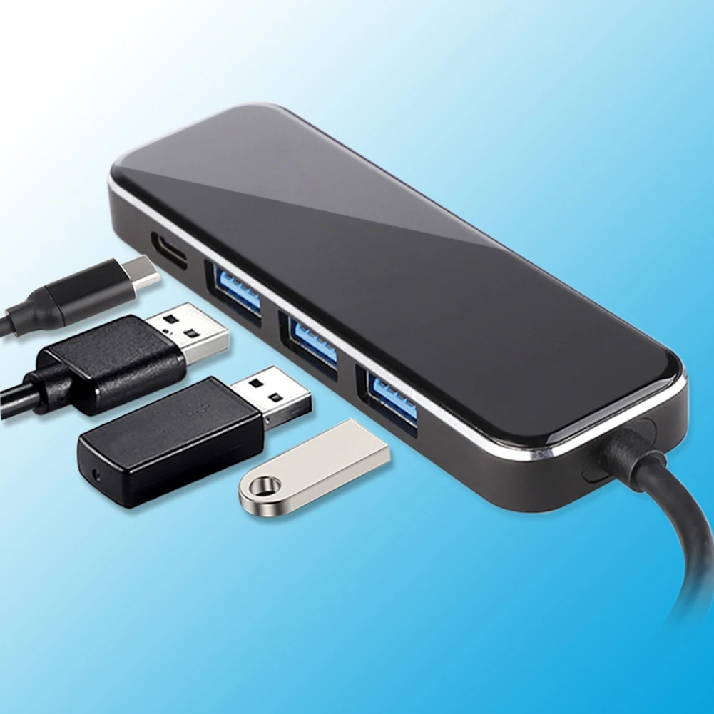 4 порта концентратор USB Type C к PD Мульти USB 3,0*3 USB 3,0 адаптер питания для MacBook samsung USB-C usb-хаб разветвитель